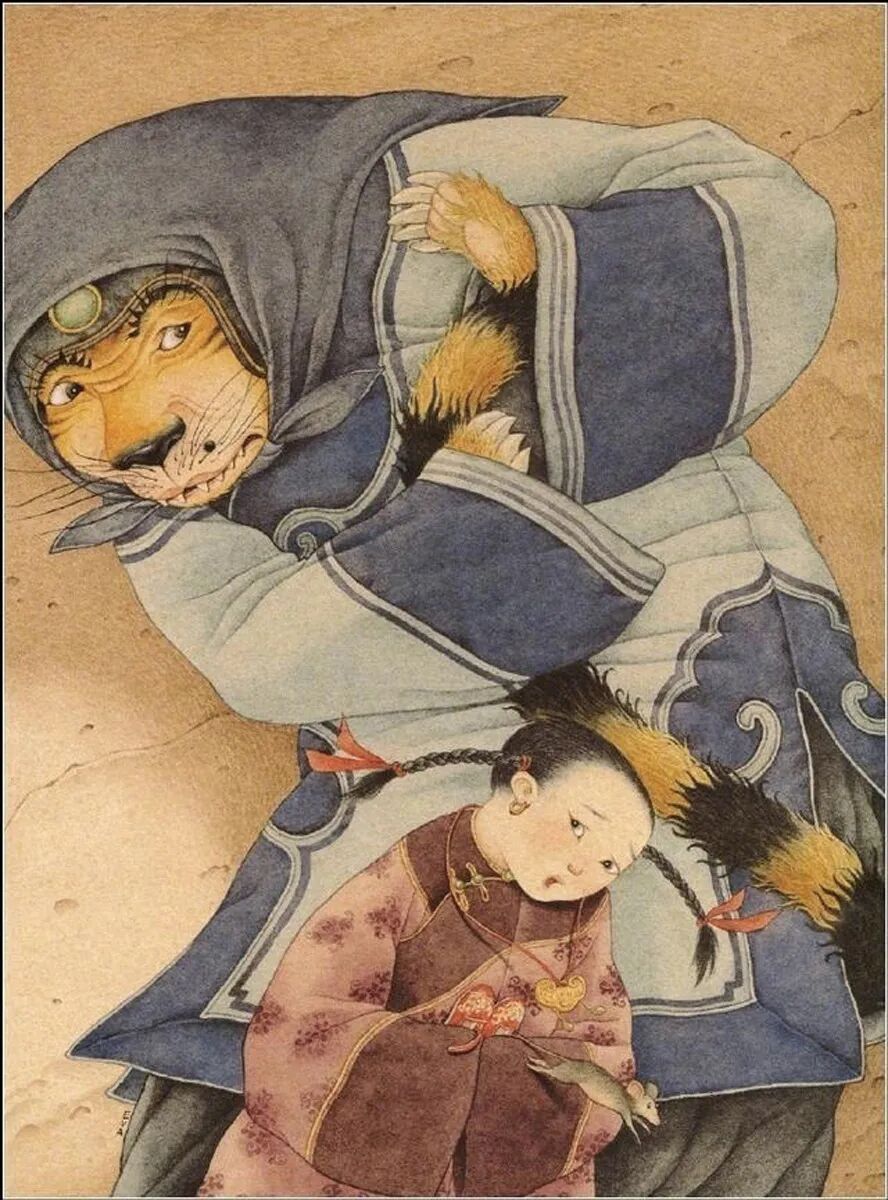 文化3 台湾作家王家珠《虎姑婆》插画.jpg