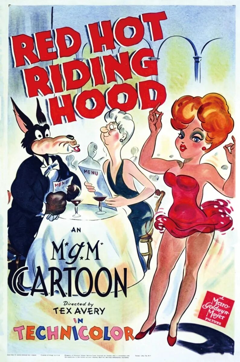 文化16 1944年美国米高梅（MGM）公司出品的《小红帽》Theatrical poster to Red Hot Riding Hood (1943) 拷贝.jpg